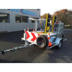 REMORQUE Porte panneaux chantier